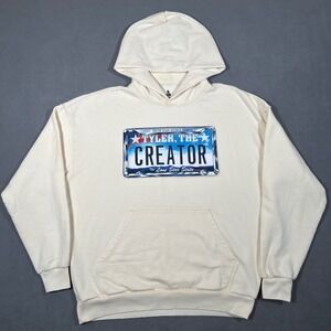 Tyler The Creator Hoodie Cream Beige Medium Austin City Limits ACL Texas Concert